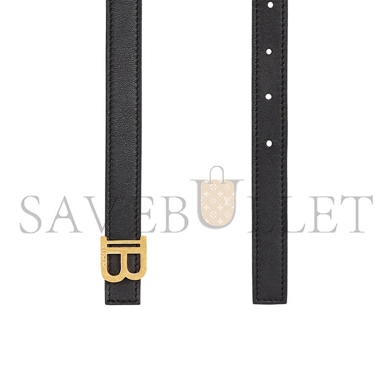 BALMAIN THIN CALFSKIN B-BELT 